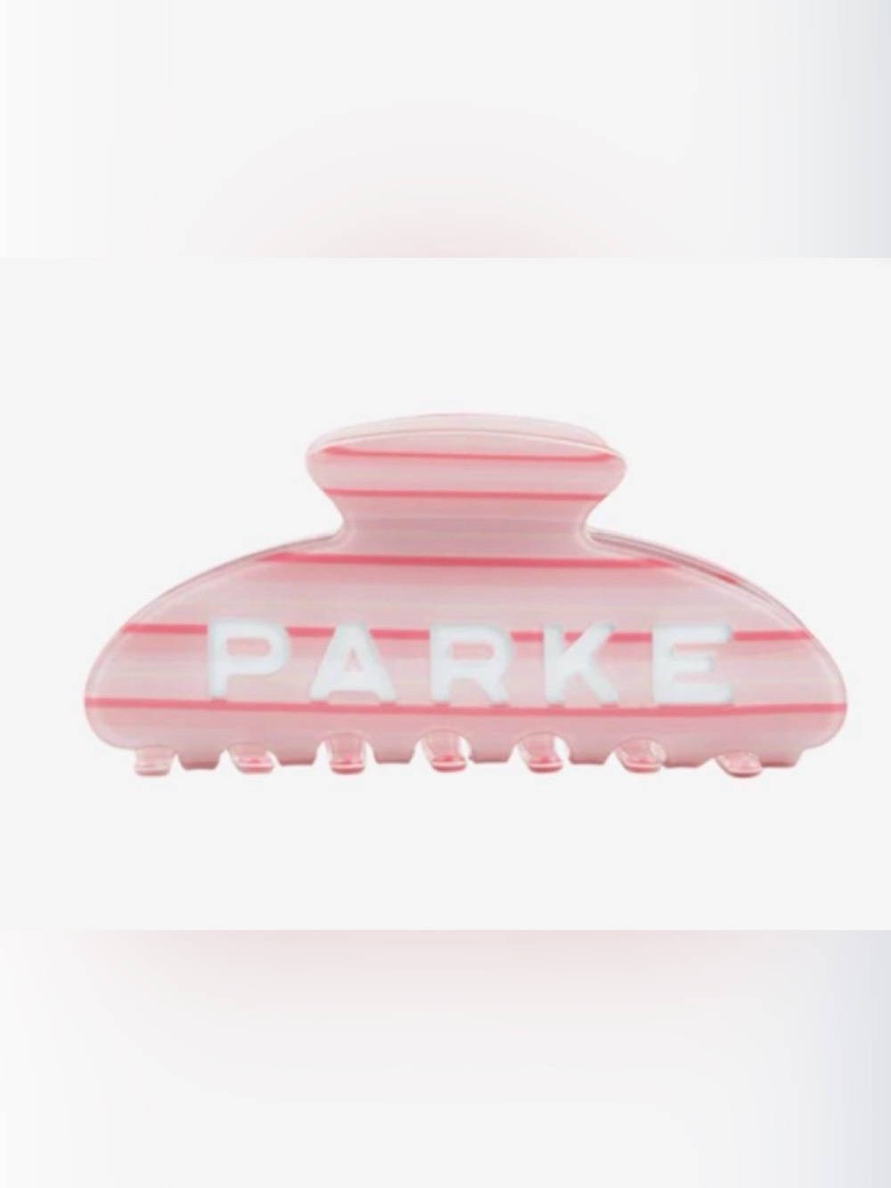 Parke It’s Girl Striped Pink Hair Claw New!